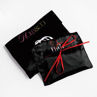 Emballage de vente au détail de cosmétiques en satin de soie avec logo imprimé pour vêtements, sous-vêtements, sweats à capuche, t-shirts, enveloppe, sac