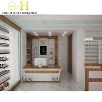 Étagères de présentation personnalisées pour les boutiques de soins de la peau, présentoirs pour les boutiques de parfums, gondoles pour les boutiques de maquillage, aménagement tendance pour les boutiques de cosmétiques