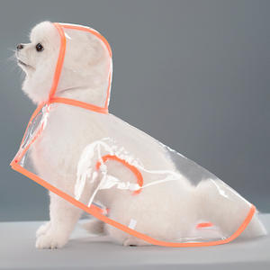 C & C vente en gros été printemps vêtements pour animaux de compagnie nouveau Design Transparent grand chien imperméable solide matière plastique durable - Product Image 5