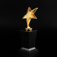 Trophées en métal plaqué noir vierges, gravés par impression UV, de haute qualité, durables, pour récompenses, souvenirs et cadeaux, vente en gros