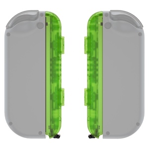 EXtremeRate Clear Green DIY Replacement Shell Custom Controller Wrist Strap Housing Buttons for Nintendo <b>Switch</b> & <b>Switch</b> OLED - Product Image 3
