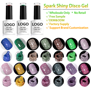 Résine <span class=keywords><strong>Flash</strong></span> Sans Odeur Couleurs Gel Polish Disco Soak Off UV LED Longue Durée Non Toxique Naturel Vegan Marque Privée Logo Personnalisé - Product Image 1