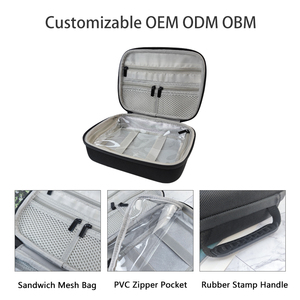 OEM ODM Custom nero EVA borsa per attrezzi multifunzionale borsa per il trasporto multifunzione a prova di odore cerniera altra custodia per borse speciali - Product Image 4