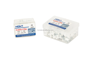 Atacado Círculo prego Grampo de Cabo braçadeira de cabo de fábrica fabricante clips de plástico PE PP de alta qualidade Grampos de Cabo Redondo