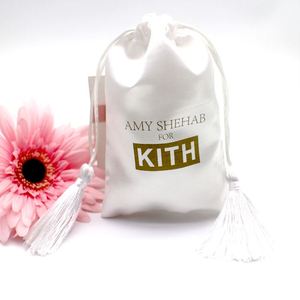 Sacs d'emballage en satin personnalisés avec logo pour perruques, pochettes à cordon, sacs anti-poussière, sacs en satin pour cheveux - Product Image 6