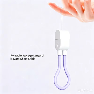 Câble de charge rapide double <span class=keywords><strong>Type</strong></span> C de 17 cm, 60W PD, TPE, multicolores, court, pour la charge quotidienne en voyage - Product Image 3