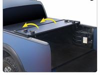 Bâche de benne rigide pliable en trois parties étanche pour Ford Ranger 2017-2018 et 2019-2023 (5 pieds)