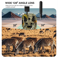 Cámara de Vida Silvestre 4G con Grabación de Video 1080p, Visión Nocturna, Seguridad, Impermeable IP67, Cámara de Caza para Exteriores 4G LTE