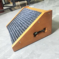 Petite rampe en bois pour chiens pour les escaliers, rampe pour animaux de compagnie pour petits chiens et chats, rampe en bois avec tapis antidérapant
