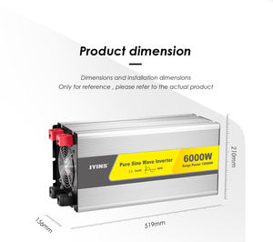 Onduleur 4000W 600W 1000W 1500W 2000W 3000W 4000W 5000W Hors Réseau, Inverseur de Puissance CC vers CA, Prix - Product Image 3