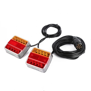 Led vuông Caravan đuôi ánh sáng Kit 7 Pin Mỹ Trailer cắm phổ phía sau đèn Led Trailer Đuôi Đèn Kit - Product Image 3