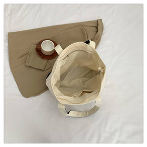 Sac fourre-tout en toile biologique extra large écologique avec LOGO personnalisé réutilisable et grande taille pour l'épicerie en toile en coton pour les voyages - Product Image 3