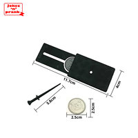 Accessoire de magie de haute qualité en plastique, pièce de monnaie, poignard, magie rapprochée, éducatif, avec instructions, pour tous âges