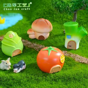 Adorno de micropaisaje de musgo, artículos decorativos pequeños DIY para jardín, Mini adorno vegetal, Material de resina, bolsa ciega, accesorios - Product Image 3