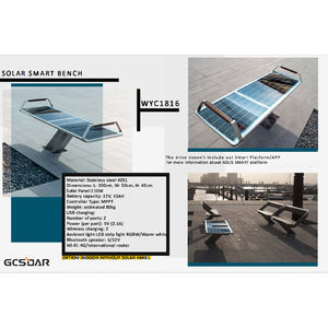 Banc solaire intelligent à haute efficacité avec technologie de charge rapide, point d'accès Wi-Fi, capteurs météorologiques et construction robuste - Product Image 6