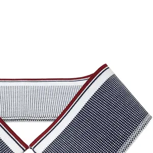 Polyester Cotton Flat Knitting 1*1 Collar Knitting Rib For Neckline Cuff Polo Shirt