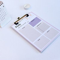 Vente en gros de planificateur quotidien hebdomadaire avec logo personnalisé Bloc-notes en papier avec impression personnalisée pour l'école et le bureau