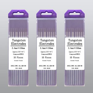 Manufacturer 2% Thoriated Yttrium Wolfram Wt20/wc20/wl20 Wp 3/16" X 12" E 0.5mm <strong>2.</strong>4mm Tig Tungsten Electrode for Tig Welding - Product Image 2