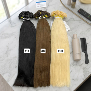 Extensions de cheveux humains vietnamiens 100% naturels, pointes plates, plusieurs couleurs, fournisseur - Product Image 1