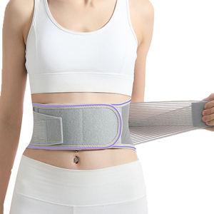 Ceinture de soutien lombaire respirante avec 4 plaques en acier, attache réglable par crochets et boucles, pour soulager les douleurs dorsales et corriger la posture - Product Image 6