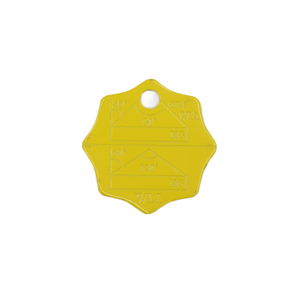 맞춤형 금속 스탬핑 빈 태그 알루미늄 블랭크 금속 태그 구멍이있는 라운드 - Product Image 5