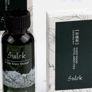 Hotel di lusso <span class=keywords><strong>accessori</strong></span> da bagno usa e getta set personalizzato da barba kit cuffie per la doccia shampoo e balsamo albergo di cortesia di imballaggio - Product Image 6