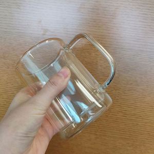 Tasses à café à double paroi pour sublimation, 15 oz, verre à bière transparent DIY avec poignée et couvercles en bambou, vin 16 oz - Product Image 3