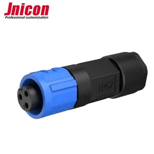 Jnicon nhà máy M12 cực nam Pin Nữ Điện trường lắp ráp 3 pin kết nối điện không thấm nước