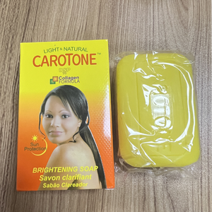 Natural Handmade Bar with Carrot Extract Travel Size Lightens &amp; Evens Skin Tone <strong>Carotone</strong> Skin Brightening Soap - Product Image 1