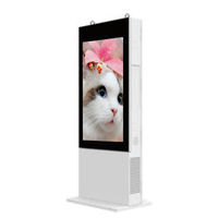 Kiosque extérieur 86 pouces IP65 avec verre AR trempé, écran IPS Android 8G+64G, tactile capacitif, pour la publicité dans les magasins de détail et les centres commerciaux