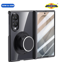 Étui magnétique 3 en 1 pour Samsung Galaxy Fold8 Fold8 Wide avec protection intégrée du verre avant et protection de l'objectif surélevée, antichoc
