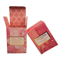 Boîte d'emballage pour soins de la peau auto-érectible, gaufrée sur mesure, laminée mate, pour lotion, huile essentielle et sérum, avec matériaux recyclés