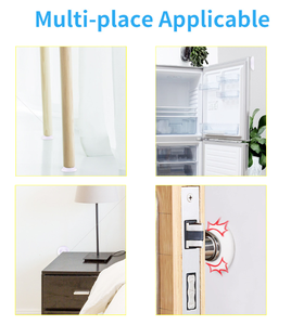 Butée de porte murale sans perçage en silicone transparent pour la sécurité des meubles et la quincaillerie domestique - Product Image 3
