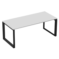 Bureau de direction moderne - Poste de travail modulaire extensible en 2 parties avec structure métallique, fabriqué en Chine, mobilier de bureau élégant