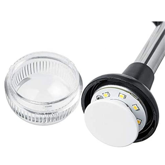 LED All-Round Light 12VDC 1.5W 2NM 304SS Marine Equipment for Professional Use for Inflatable Boats up to 65.6 ft (20m). IP66