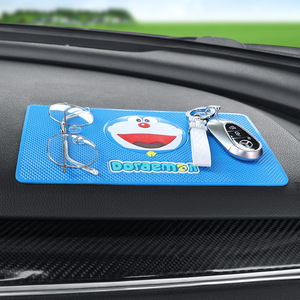 Car cartoon ornament anti-slip <b>mat</b>, <b>large</b> round car dashboard, mobile phone, pickup truck, overtaking interior decoration - Product Image 1