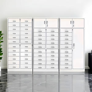 Organizador de Oficina, Archivador con 12 Cajones, 24 Cajones con Cerradura, Gran Capacidad, Tipo Vertical, Rectangular, Móvil - Product Image 1