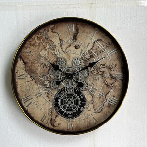 Di lusso <span class=keywords><strong>80</strong></span> <span class=keywords><strong>cm</strong></span> in metallo ingranaggio mobile <span class=keywords><strong>orologio</strong></span> <span class=keywords><strong>da</strong></span> <span class=keywords><strong>parete</strong></span> Oversize moderno industriale decorativo ago meccanico per soggiorno in ferro - Product Image 2