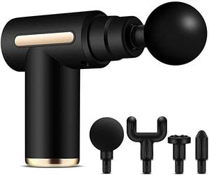 Mini pistola de masaje Phenitech, potente pistola Fascial portátil de percusión de tejido profundo, masajeador de cabeza de espalda muscular con 4 cabezales de masaje - Product Image 4