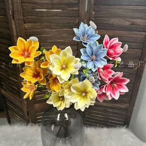 ดอกแมกโนเลียประดิษฐ์ 3 มิติ จุนเหยยวน สีแดงกุหลาบ สีเหลืองอ่อน สีน้ำเงินรอยัล สำหรับจัดแจกันในงานแต่งงาน โรงแรม และบ้าน - Product Image 1