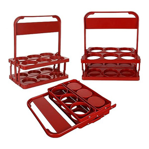 6 pacchi porta bottiglie di birra pieghevole 6 porta birra <span class=keywords><strong>in</strong></span> <span class=keywords><strong>plastica</strong></span> per attività all'aperto porta vino birra cestino per il trasporto di birra - Product Image 4