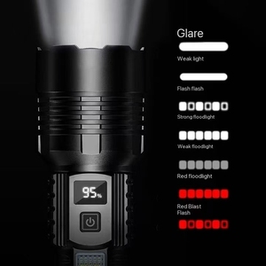 A76 công suất cao dẫn đèn pin chiến thuật COB nguồn ánh sáng kính thiên văn zoom độ bền lâu <span class=keywords><strong>USB</strong></span> sạc sạc ngoài trời lặn - Product Image 3