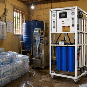 Système de filtration d'eau par osmose inverse 5 étapes 500 LPH, unité de purification portable, cartouche de pré-filtration, boîtier, réservoir, traitement, skid - Product Image 3