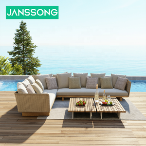 أثاث حدائق بتصميم حديث، أريكة استرخاء للشرفة، طقم أريكة خارجية للحديقة والفناء - Product Image 5