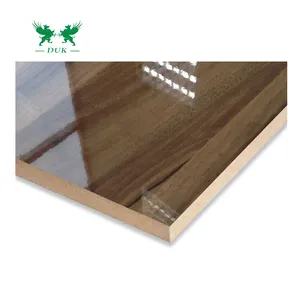 2mm 3mm uv ציפוי צבע מלמין מבריק wq uv mdf לוח גיליון ערב הסעודית melamina mdf עץ לוח