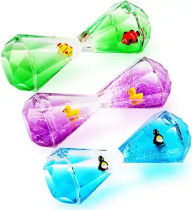 PT Trending Products Autism Sensory Liquid Motion Bubble Timer Bubbler Desktop Sensory Play Fidget Toy Liquid Timer