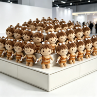 Peluche personnalisée mascotte d'entreprise, fabricant de peluches CE, poupée en peluche personnalisée 20 cm, peluches en gros