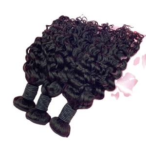 Offre Spéciale : Mèches de Cheveux Humains Brésiliens Ondulés Effet Vague d'Eau, Couleur Naturelle, en Paquet - Product Image 1
