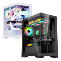 SNOWMAN PC coque d'ordinateur étuis de jeu pc pleine tour personnalisé simple 240mm refroidissement par eau boîtier ATX