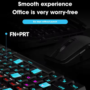 Full Size Wired Mechanical Keyboard Blue Switches 104-Key Rollover Free Colorful <b>Lighting</b> Effects Laptop PC <b>Gaming</b> - Product Image 5